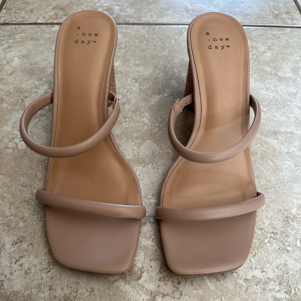 A New Day Cris Block Heel Sandal in Sienna